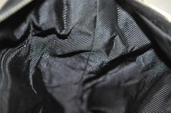 Authentic GUCCI Shoulder Hand Bag GG Canvas Leather 0013814 Black 3177I