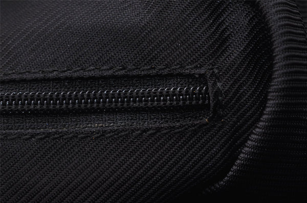 Authentic GUCCI Shoulder Hand Bag GG Canvas Leather 0013814 Black 3177I