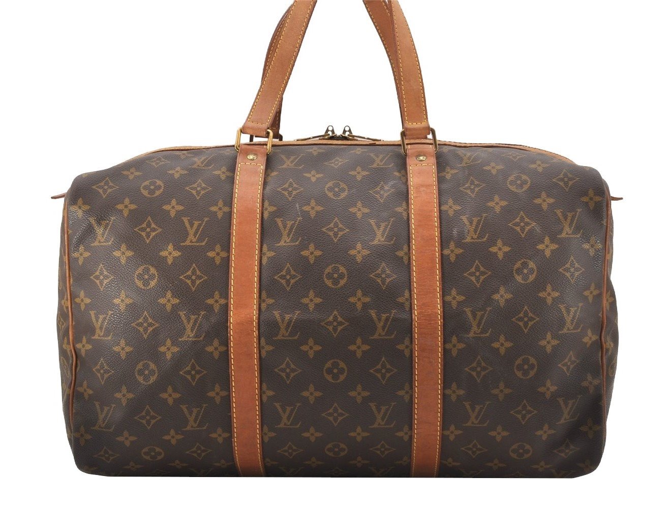 Authentic Louis Vuitton Monogram Sac Souple 45 Hand Boston Bag M41624 LV 3177J