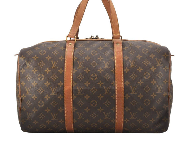 Authentic Louis Vuitton Monogram Sac Souple 45 Hand Boston Bag M41624 LV 3177J