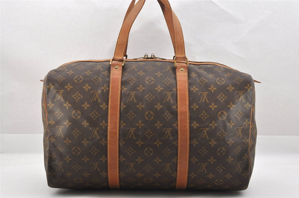 Authentic Louis Vuitton Monogram Sac Souple 45 Hand Boston Bag M41624 LV 3177J