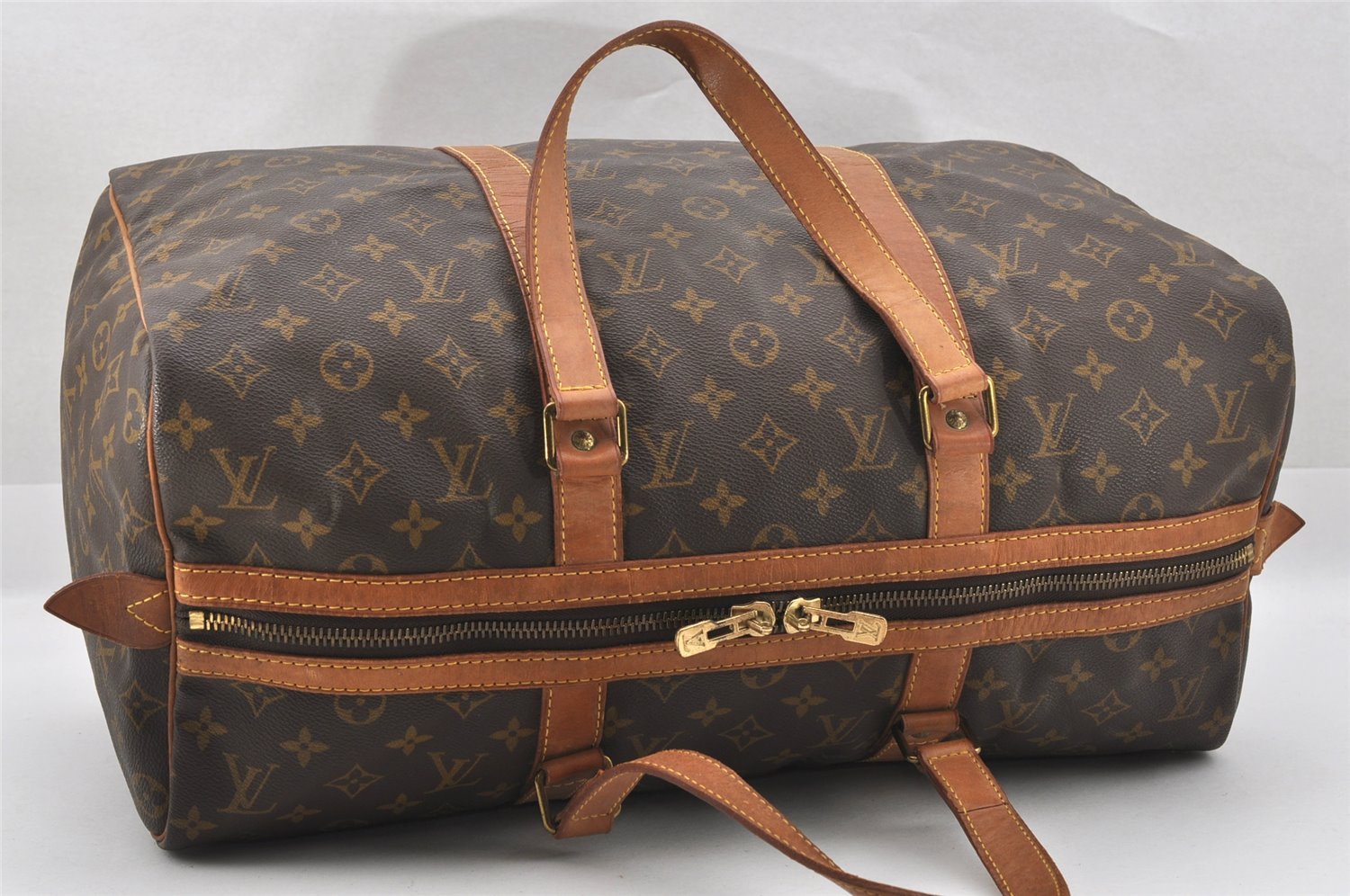 Authentic Louis Vuitton Monogram Sac Souple 45 Hand Boston Bag M41624 LV 3177J