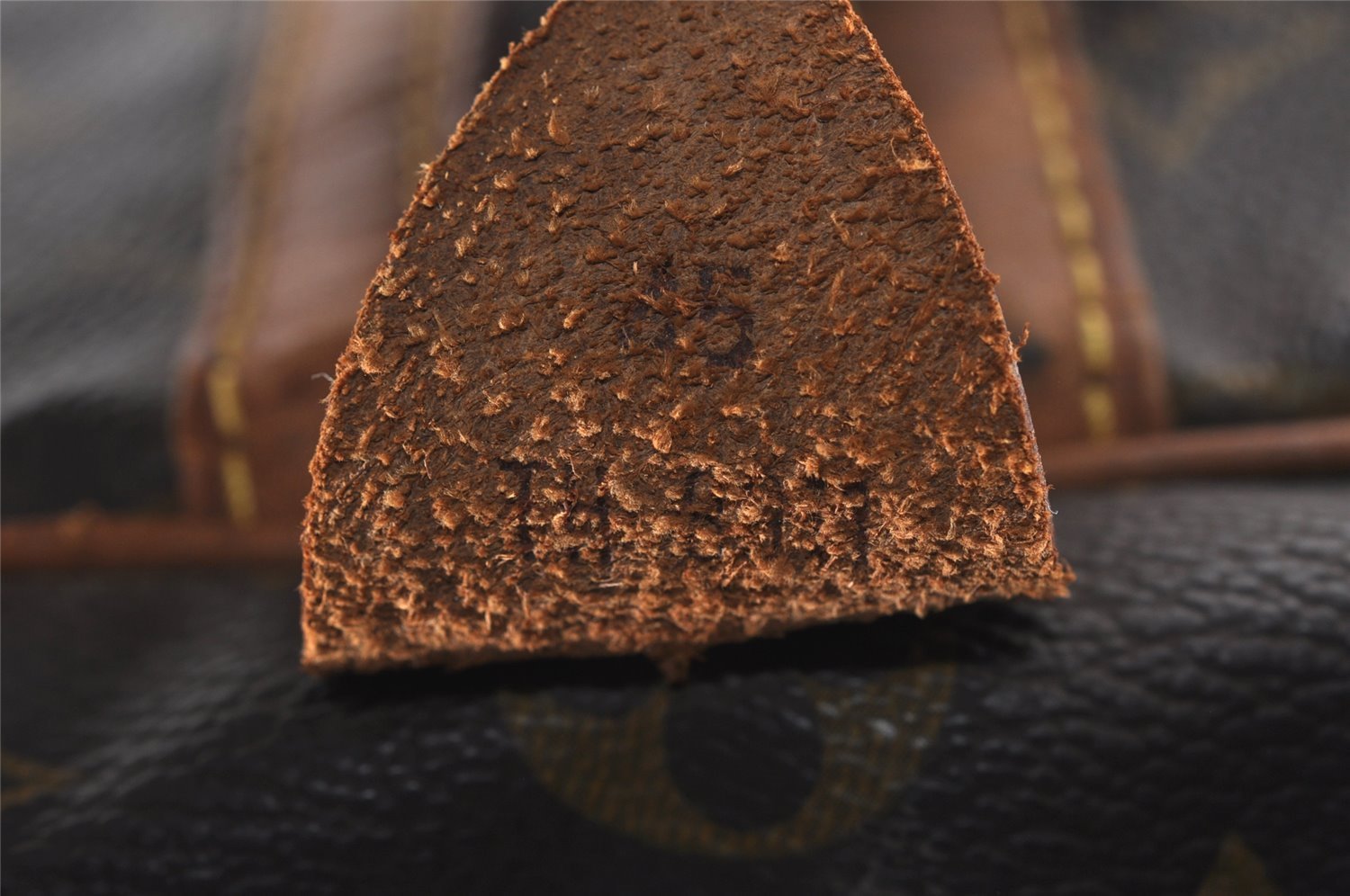 Authentic Louis Vuitton Monogram Sac Souple 45 Hand Boston Bag M41624 LV 3177J