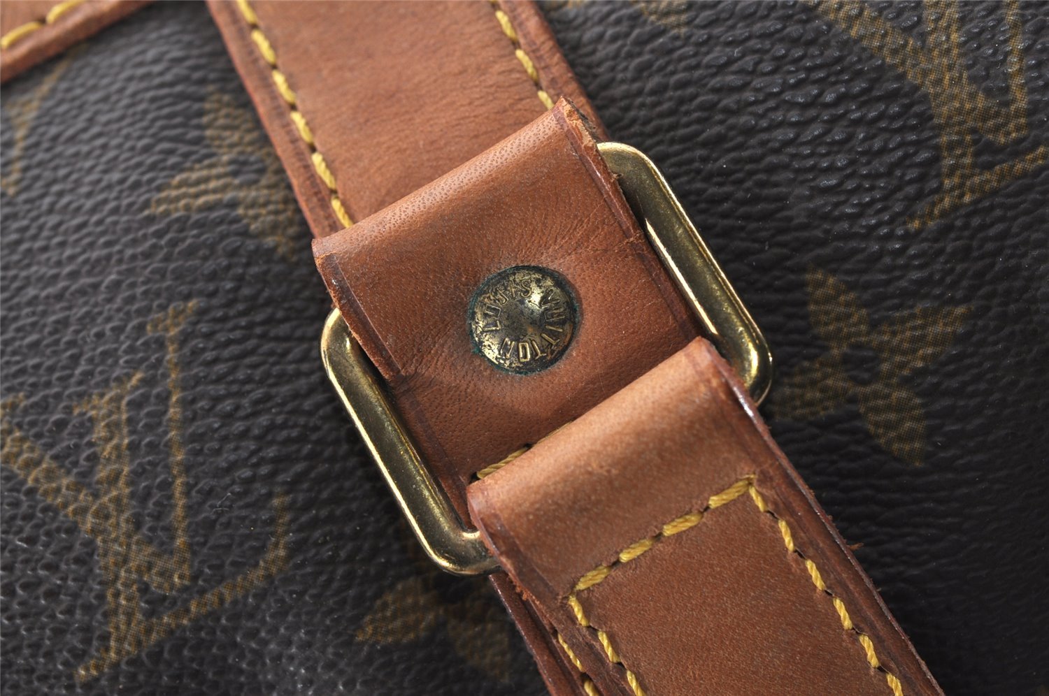 Authentic Louis Vuitton Monogram Sac Souple 45 Hand Boston Bag M41624 LV 3177J