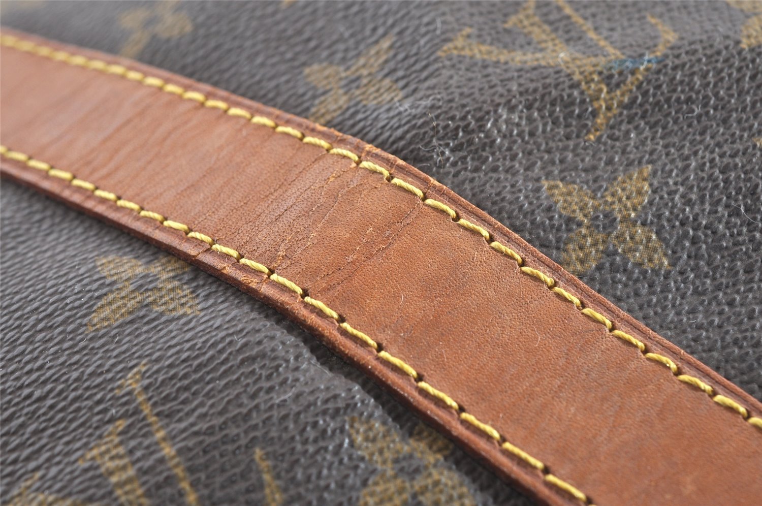 Authentic Louis Vuitton Monogram Sac Souple 45 Hand Boston Bag M41624 LV 3177J