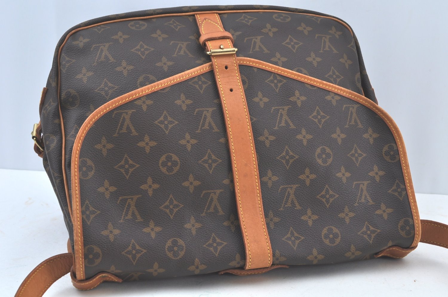 Authentic Louis Vuitton Monogram Saumur 35 Shoulder Cross Bag M42254 LV 3178J