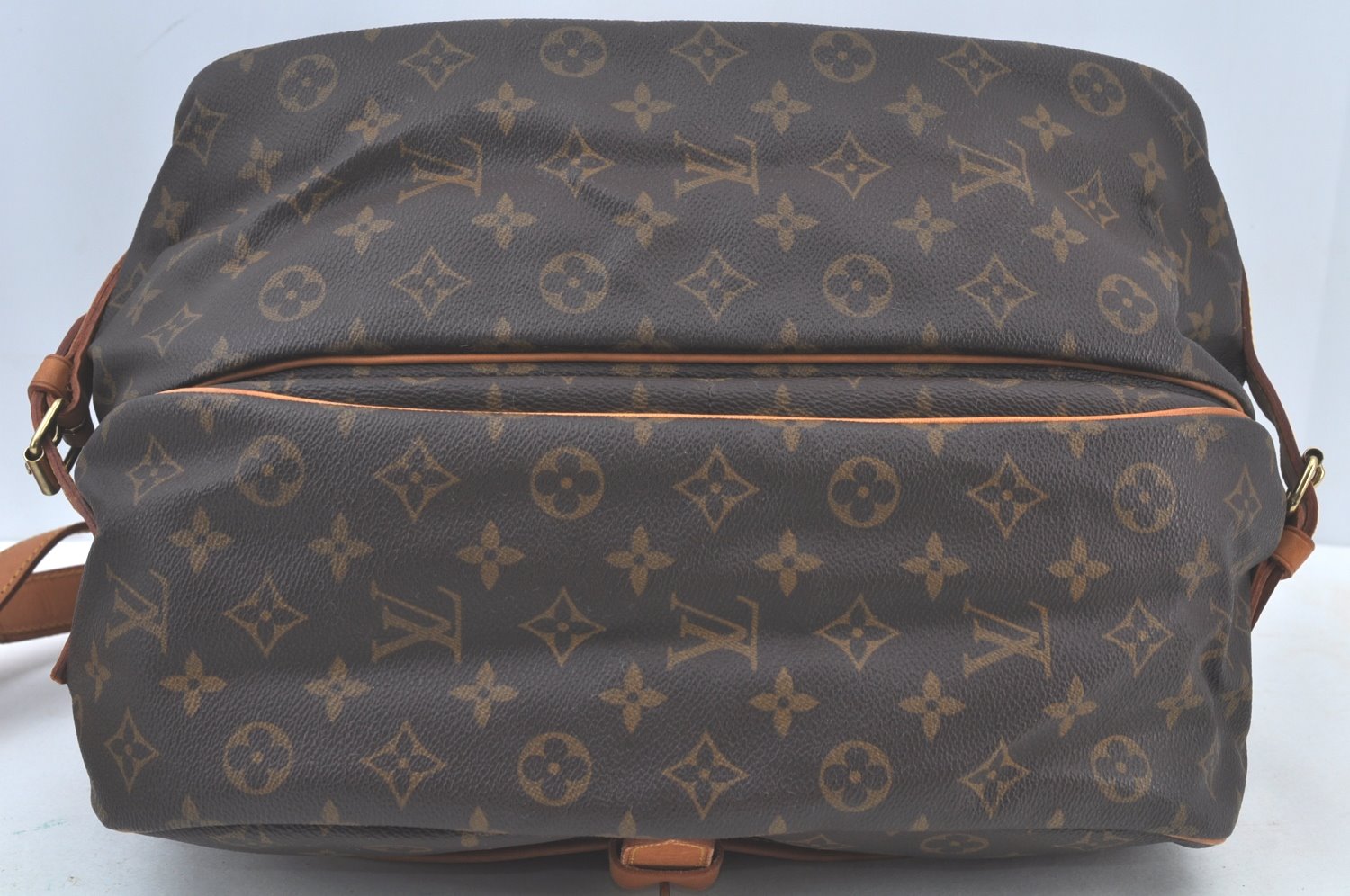 Authentic Louis Vuitton Monogram Saumur 35 Shoulder Cross Bag M42254 LV 3178J