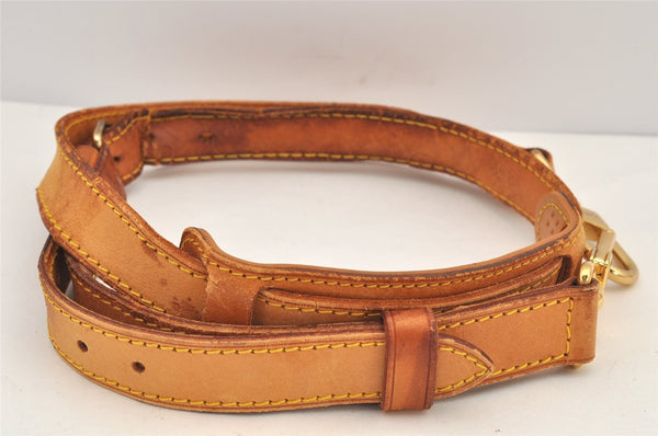Authentic Louis Vuitton Leather Shoulder Strap Beige 42.1-47.6" LV Junk 3178K
