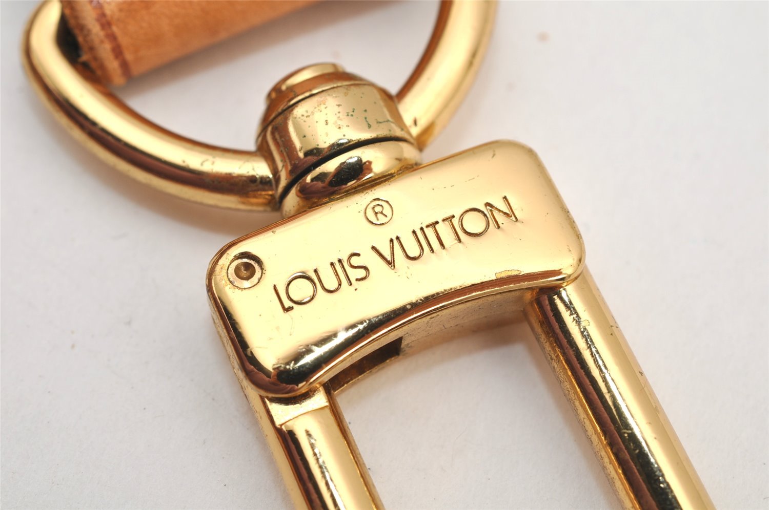Authentic Louis Vuitton Leather Shoulder Strap Beige 42.1-47.6