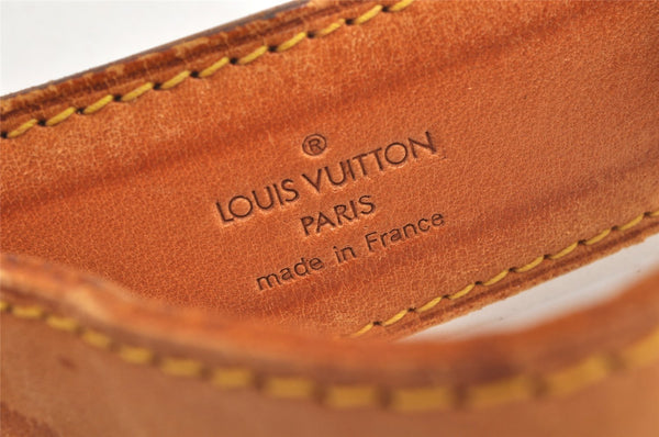 Authentic Louis Vuitton Leather Shoulder Strap Beige 42.1-47.6" LV Junk 3178K