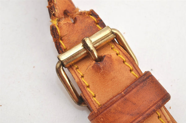 Authentic Louis Vuitton Leather Shoulder Strap Beige 42.1-47.6" LV Junk 3178K