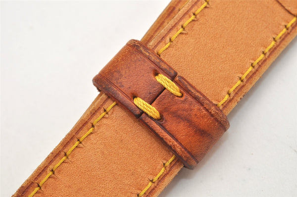 Authentic Louis Vuitton Leather Shoulder Strap Beige 42.1-47.6" LV Junk 3178K