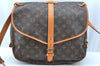 Authentic Louis Vuitton Monogram Saumur 35 Shoulder Cross Bag M42254 LV 3179J