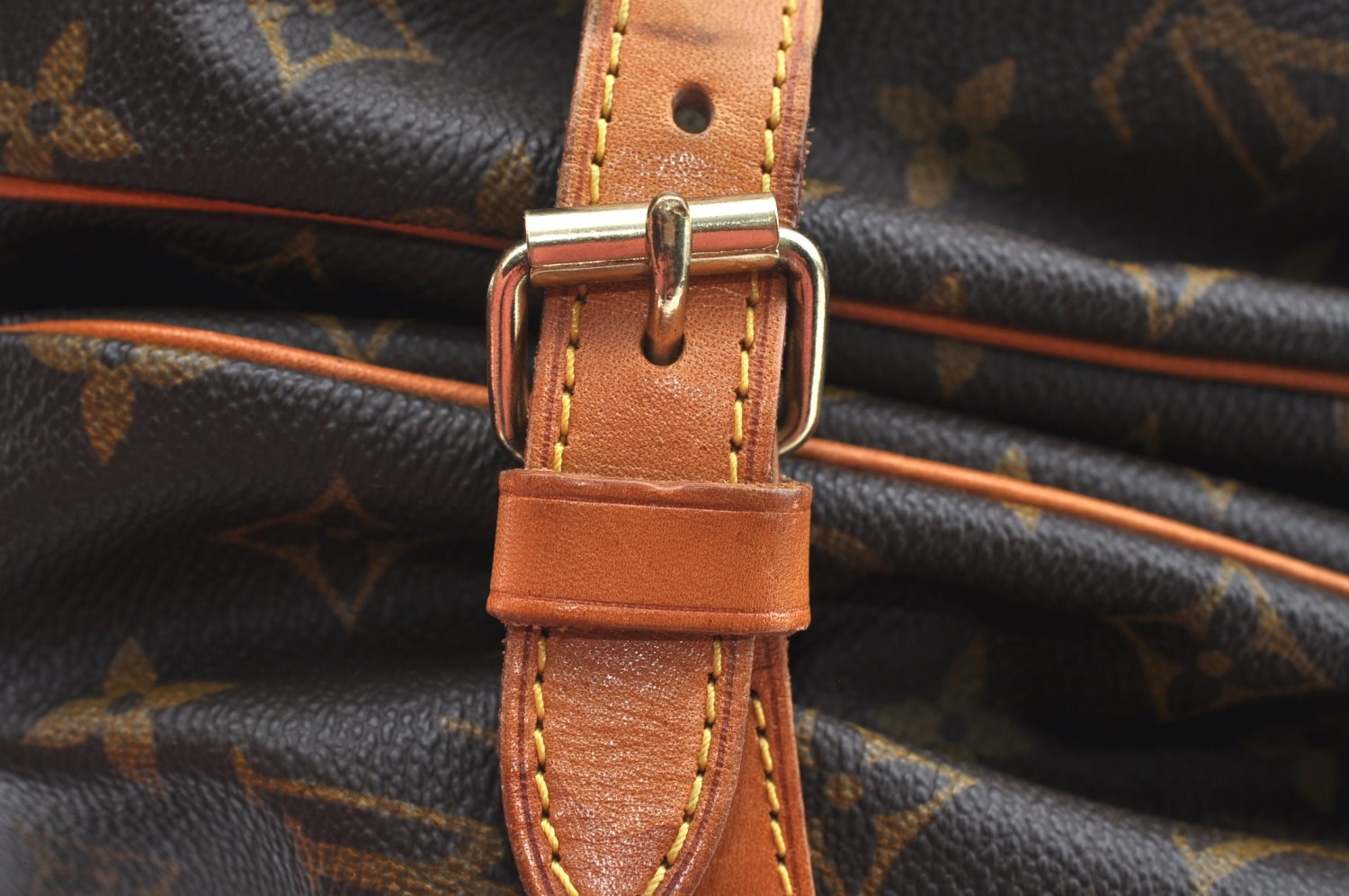 Authentic Louis Vuitton Monogram Saumur 35 Shoulder Cross Bag M42254 LV 3179J