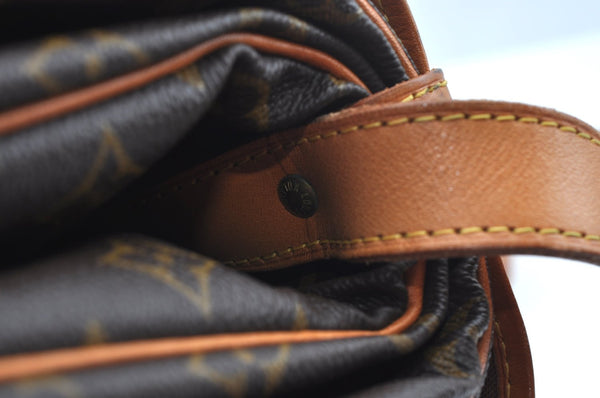 Authentic Louis Vuitton Monogram Saumur 35 Shoulder Cross Bag M42254 LV 3179J