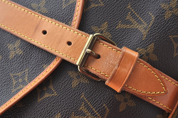 Authentic Louis Vuitton Monogram Saumur 35 Shoulder Cross Bag M42254 LV 3179J