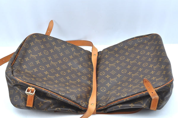 Authentic Louis Vuitton Monogram Saumur 35 Shoulder Cross Bag M42254 LV 3179J