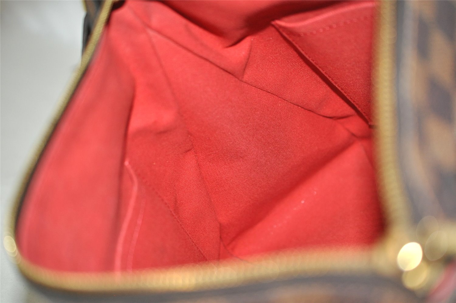 Authentic Louis Vuitton Damier Duomo Shoulder Cross Body Bag N41425 LV 3180I