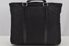 Authentic PRADA Nylon Tessuto Leather 2Way Tote Hand Bag BN1066 Black 3180J