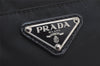 Authentic PRADA Nylon Tessuto Leather 2Way Tote Hand Bag BN1066 Black 3180J