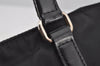 Authentic PRADA Nylon Tessuto Leather 2Way Tote Hand Bag BN1066 Black 3180J