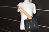Authentic PRADA Nylon Tessuto Leather 2Way Tote Hand Bag BN1066 Black 3180J