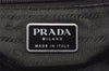 Authentic PRADA Vintage Nylon Tessuto Leather Hand Bag Purse Khaki Green 3181I