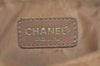 Authentic CHANEL Chocolate Bar Calf Skin CC Logo Shoulder Hand Bag Gold 3181J