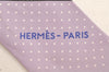 Authentic HERMES Twilly Scarf "Les Voitures a Transformation" Silk Purple 3182K