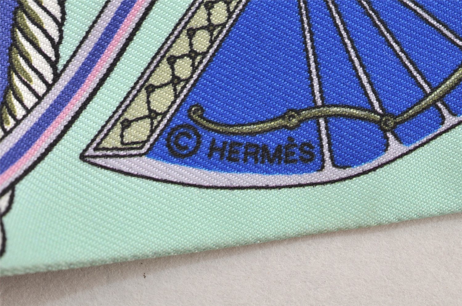 Authentic HERMES Twilly Scarf 