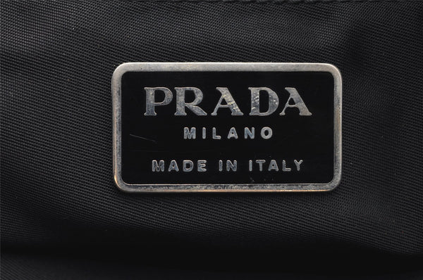 Authentic PRADA Tessuto Sport Nylon Leather Shoulder Cross Bag V261 Black 3183I