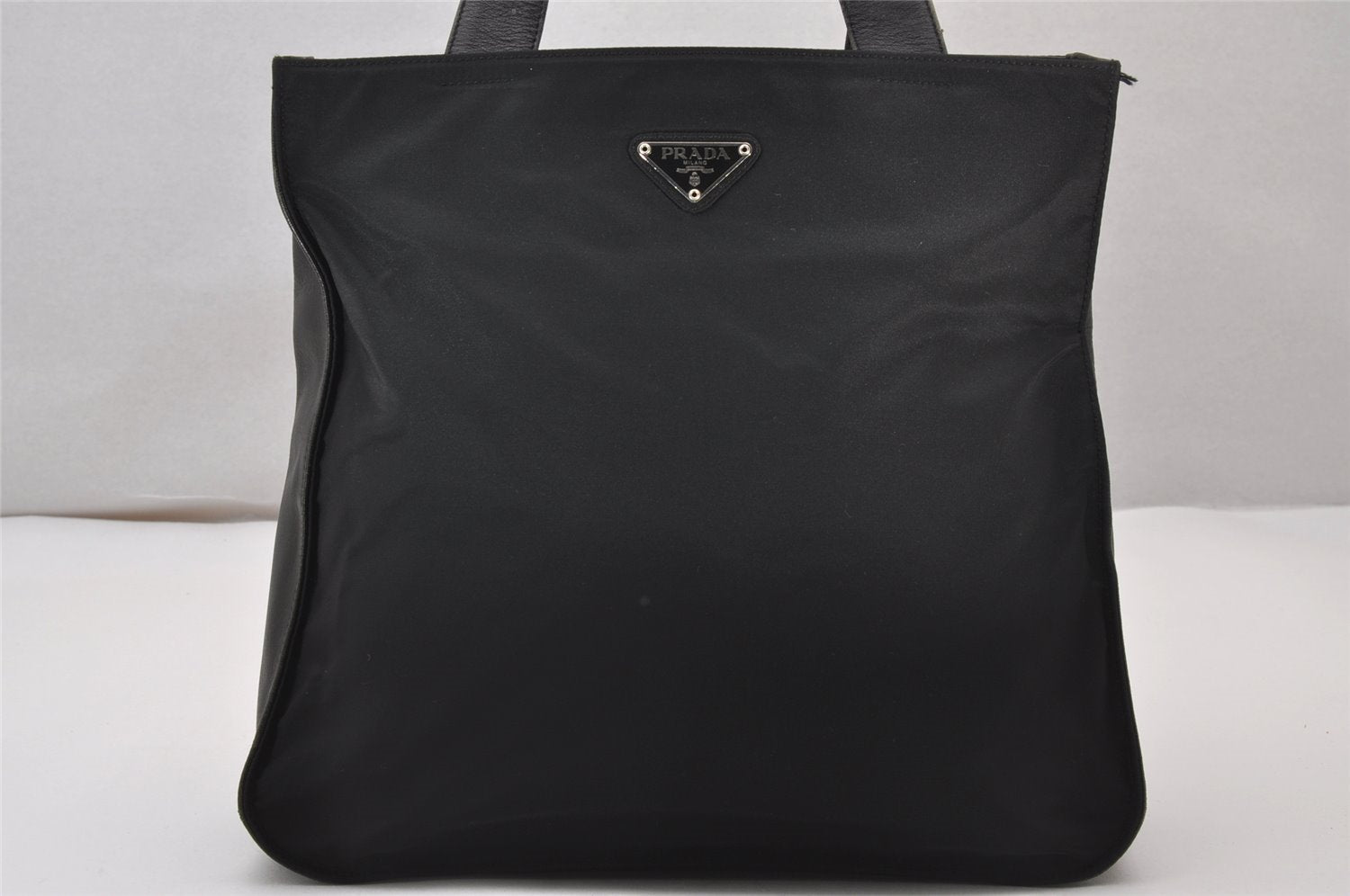 Authentic PRADA Nylon Tessuto Leather Shoulder Hand Bag Purse Black 3183J
