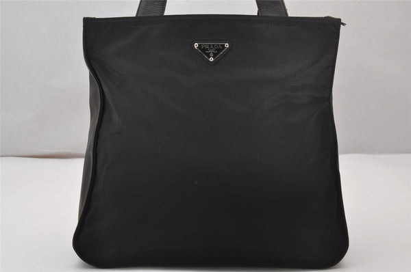 Authentic PRADA Nylon Tessuto Leather Shoulder Hand Bag Purse Black 3183J