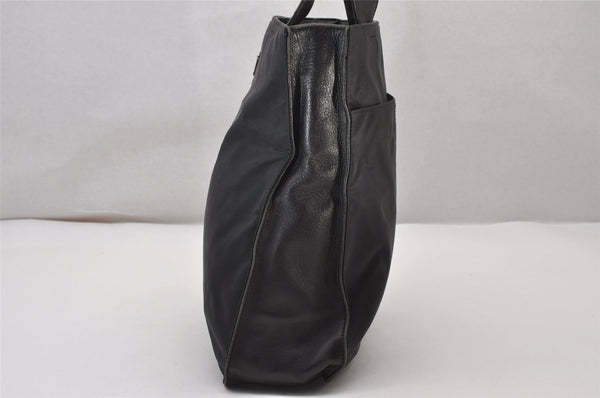 Authentic PRADA Nylon Tessuto Leather Shoulder Hand Bag Purse Black 3183J