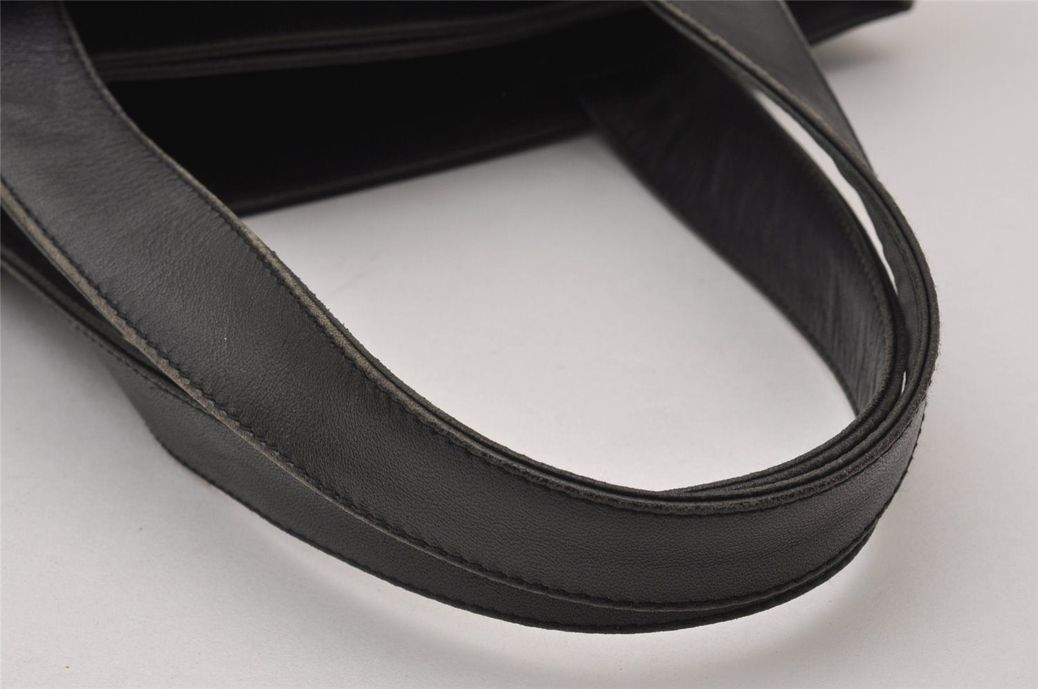 Authentic PRADA Nylon Tessuto Leather Shoulder Hand Bag Purse Black 3183J