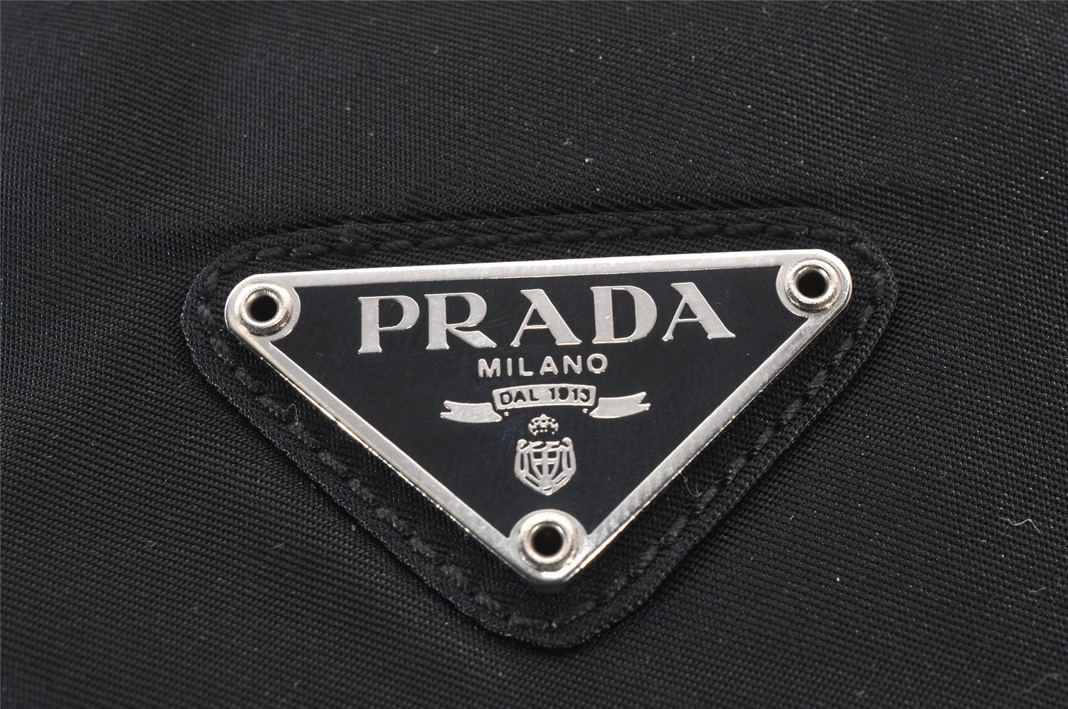 Authentic PRADA Nylon Tessuto Leather Shoulder Hand Bag Purse Black 3183J