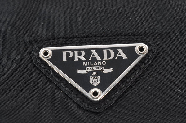 Authentic PRADA Nylon Tessuto Leather Shoulder Hand Bag Purse Black 3183J