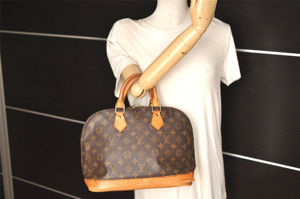 Authentic Louis Vuitton Monogram Alma Hand Bag Purse M51130 LV Junk 3183K