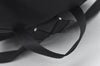 Authentic PRADA Vintage Nylon Tessuto Leather Drawstring Backpack Black 3184J