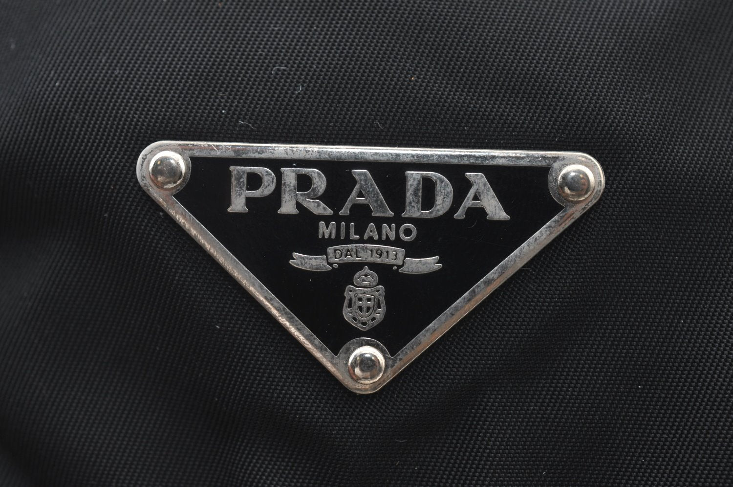 Authentic PRADA Vintage Nylon Tessuto Leather Drawstring Backpack Black 3184J