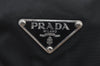 Authentic PRADA Vintage Nylon Tessuto Leather Drawstring Backpack Black 3184J