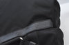 Authentic PRADA Vintage Nylon Tessuto Leather Drawstring Backpack Black 3184J