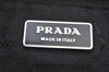 Authentic PRADA Vintage Nylon Tessuto Leather Drawstring Backpack Black 3184J