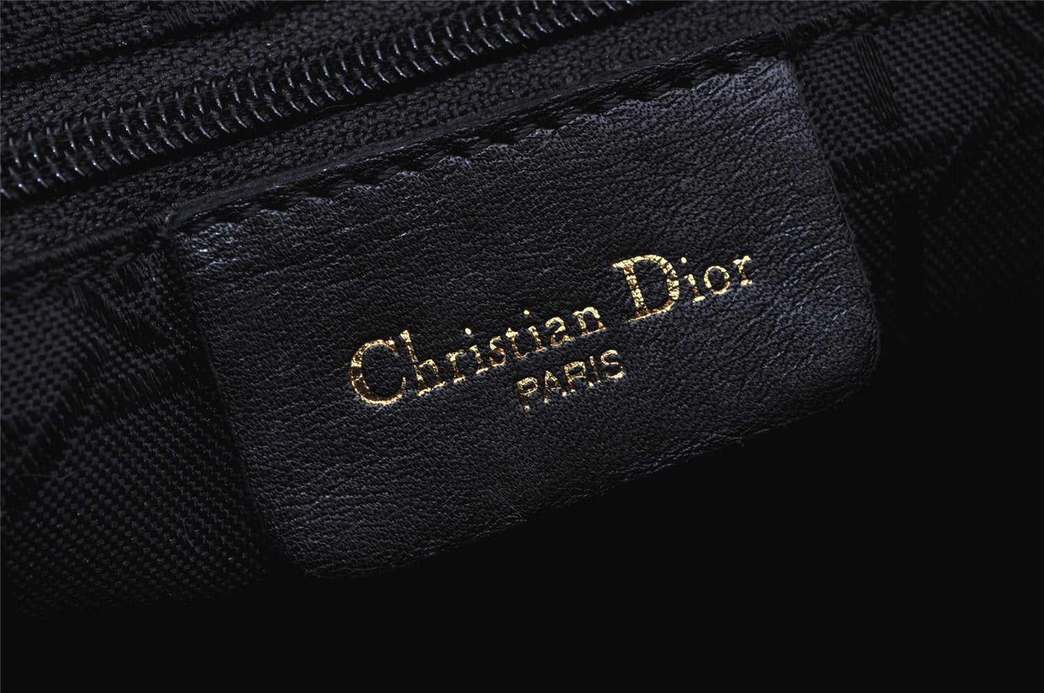 Authentic Christian Dior Lady Dior Nylon Cannage Hand Bag Purse Red Junk 3184K