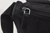 Authentic PRADA Nylon Tessuto Leather Shoulder Cross Body Bag Purse Black 3185I