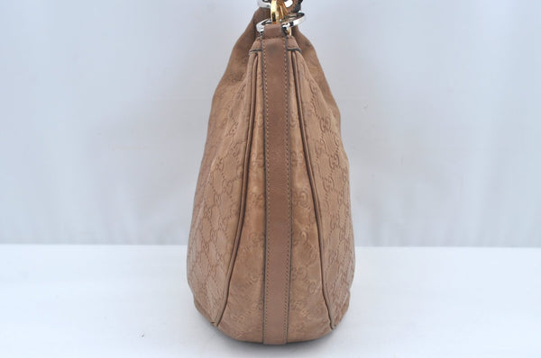 Authentic GUCCI Guccissima Twins Shoulder Hand Bag GG Leather 232962 Brown 3185J