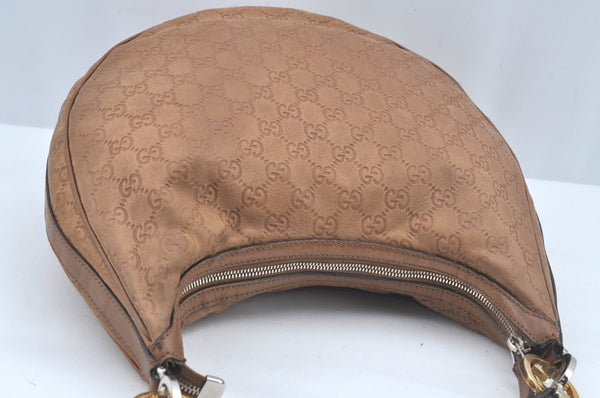 Authentic GUCCI Guccissima Twins Shoulder Hand Bag GG Leather 232962 Brown 3185J