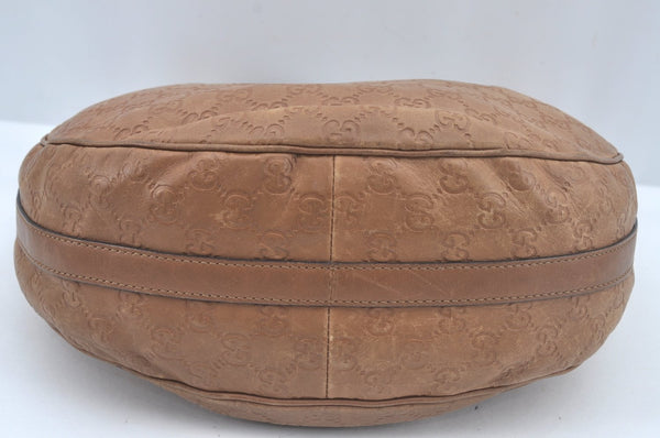 Authentic GUCCI Guccissima Twins Shoulder Hand Bag GG Leather 232962 Brown 3185J