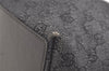 Authentic GUCCI Vintage Shoulder Tote Bag GG Canvas Leather 31243 Black 3185K