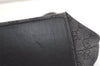 Authentic GUCCI Vintage Shoulder Tote Bag GG Canvas Leather 31243 Black 3185K